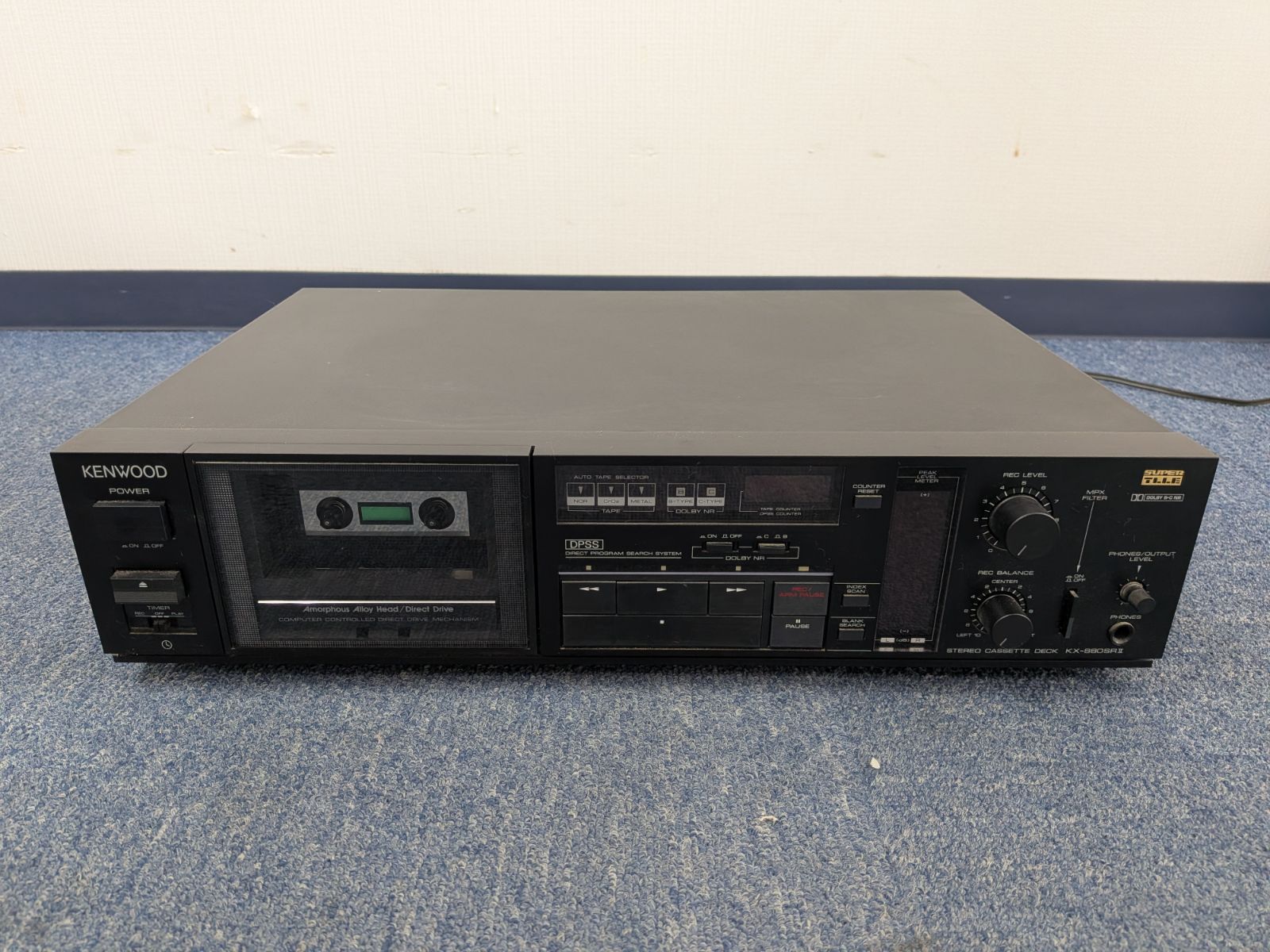 通電確認済】KENWOOD KX-880SRII カセットデッキ ケンウッド ジャンク