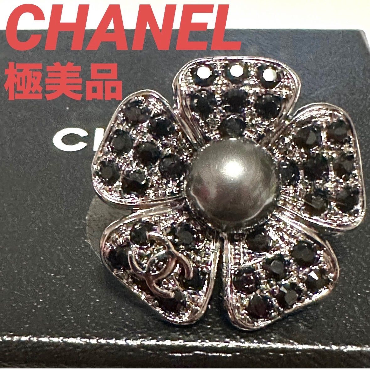 極美品 シャネル CHANEL ココマーク ブローチ ピンブローチ ピンバッジ