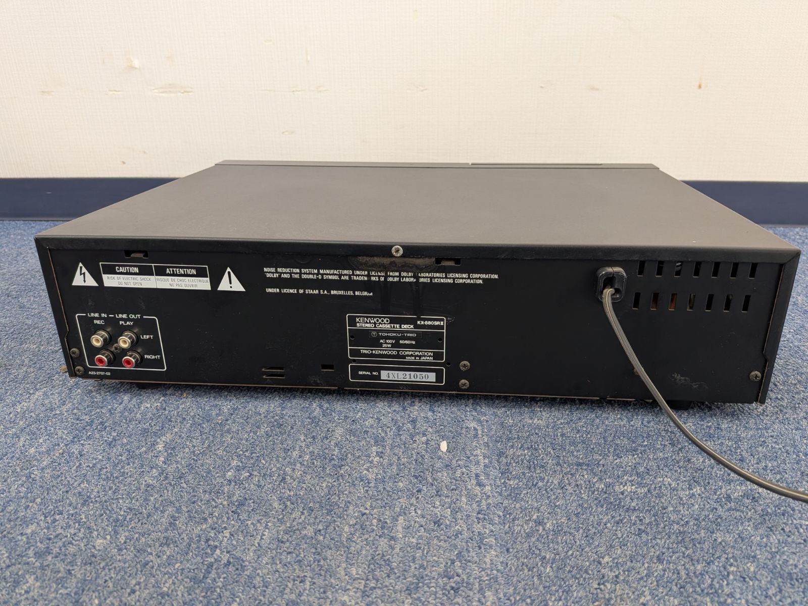 通電確認済】KENWOOD KX-880SRII カセットデッキ ケンウッド ジャンク