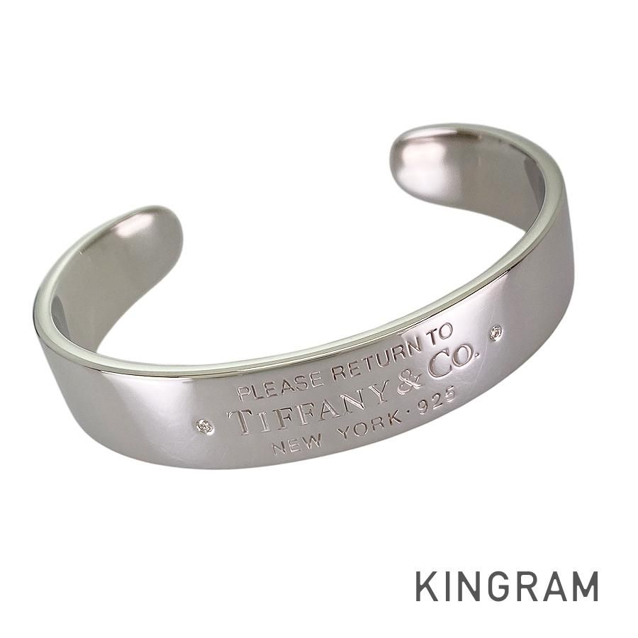 ティファニー TIFFANY&Co. リターントゥ カフ Sv925 ダイヤモンド