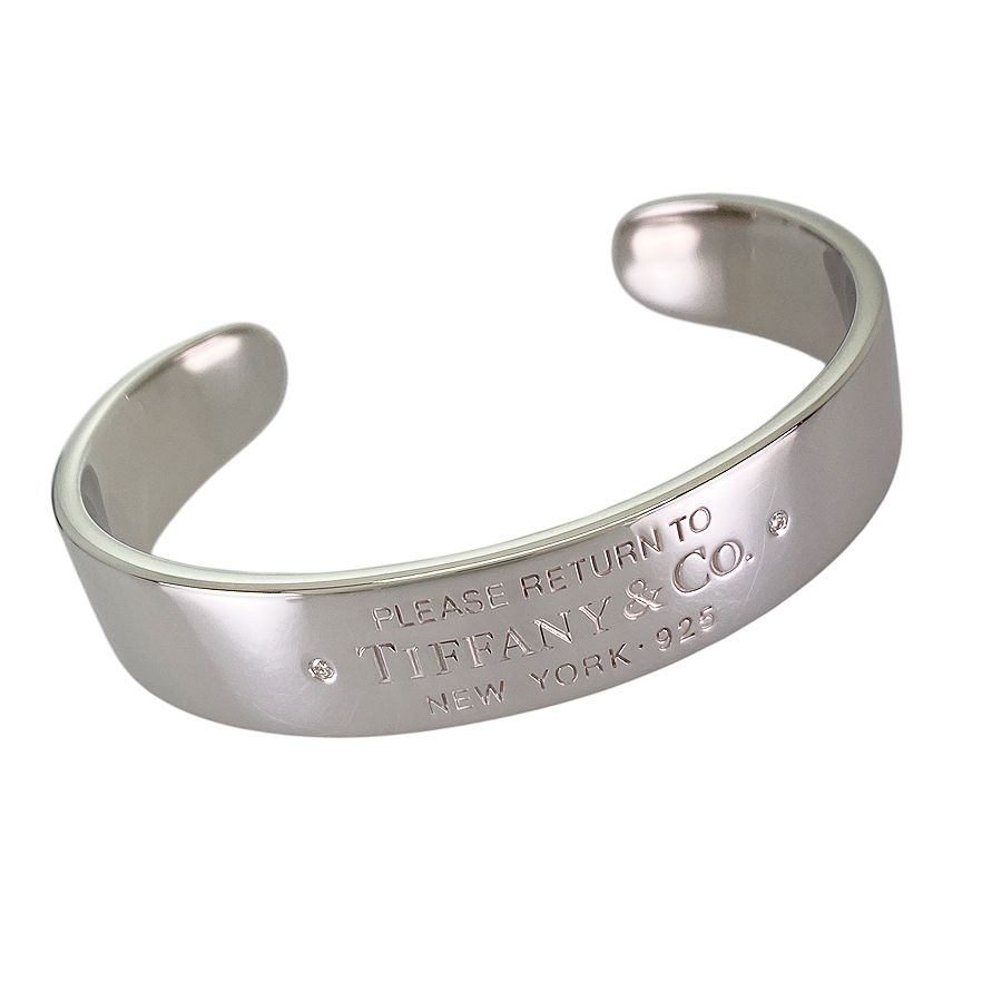 【Tiffany&Co.】ワイドカフ リターントゥ ラージ バングル SV925 ティファニー TIFFANY&Co. リターントゥ カフ Sv925 ダイヤモンド