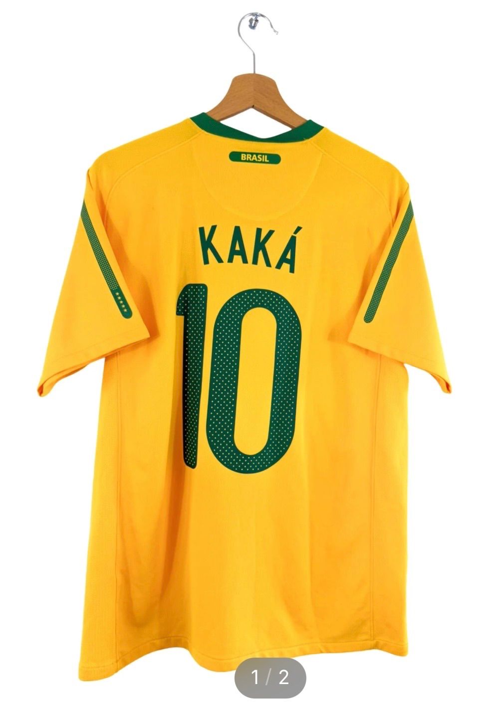 【未開封/タグ付き】ナイキ ブラジル代表 2010 ホーム オーセンティック 海外Ｌサイズ