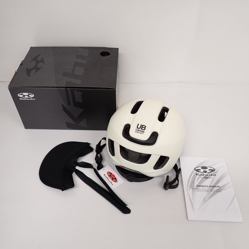 ∬ 【開封未使用品】 OGK Kabuto Canvas Urban Mat Off White カブト 
