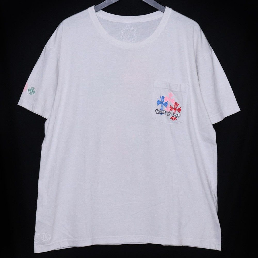 CHROME HEARTS マルチカラーセメタリークロスTシャツ XLサイズ