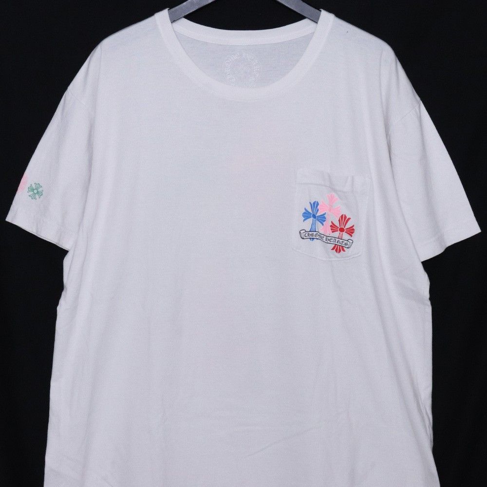 d*3様 chromehearts セメタリークロス マルチカラーtシャツ Lサ クロム