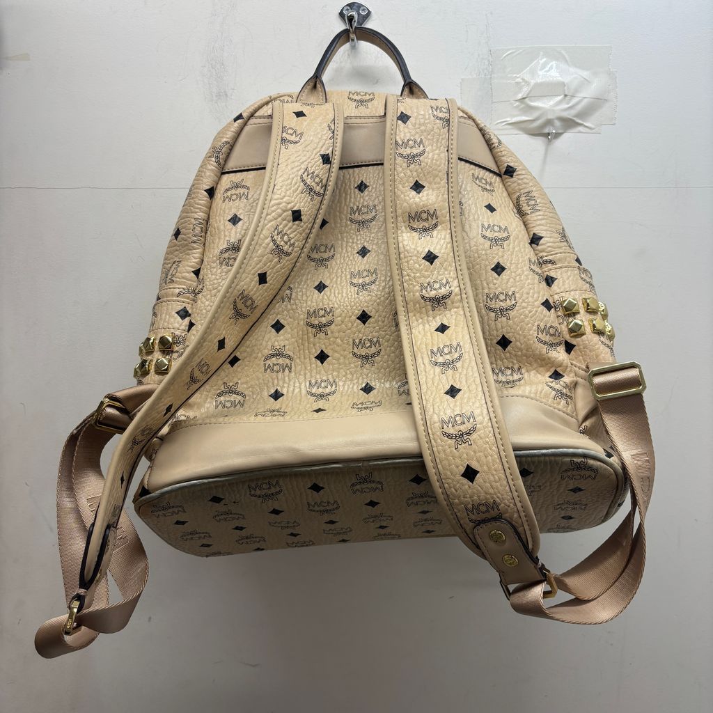 MCM エムシーエム Visetos Studded Leather Backpack ヴィセトス柄