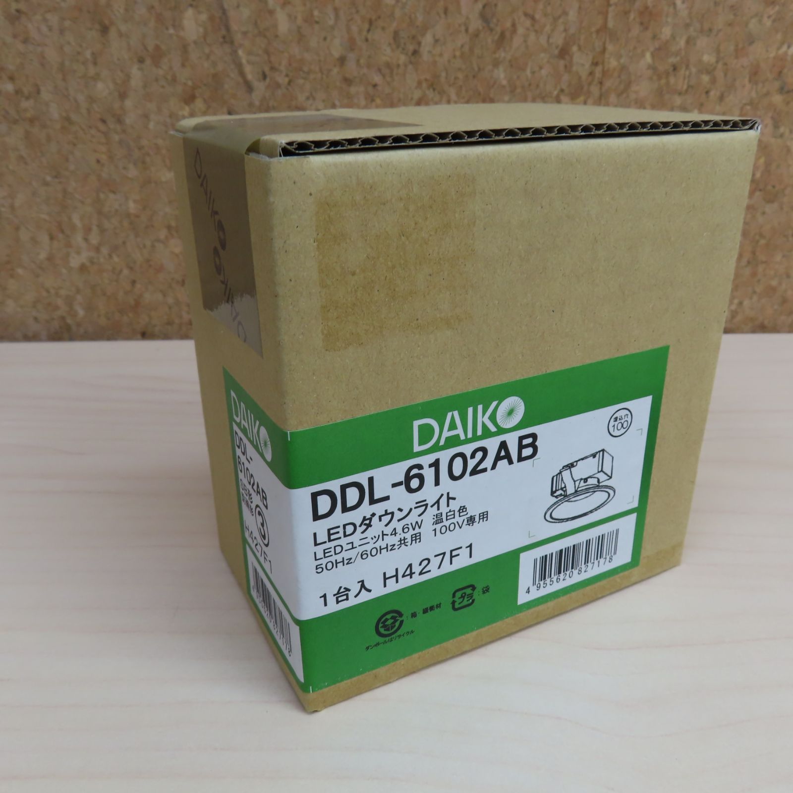 DAIKO 大光電機 LED ダウンライト DDL-6102AB 未開封 温白色 50Hz/60Hz
