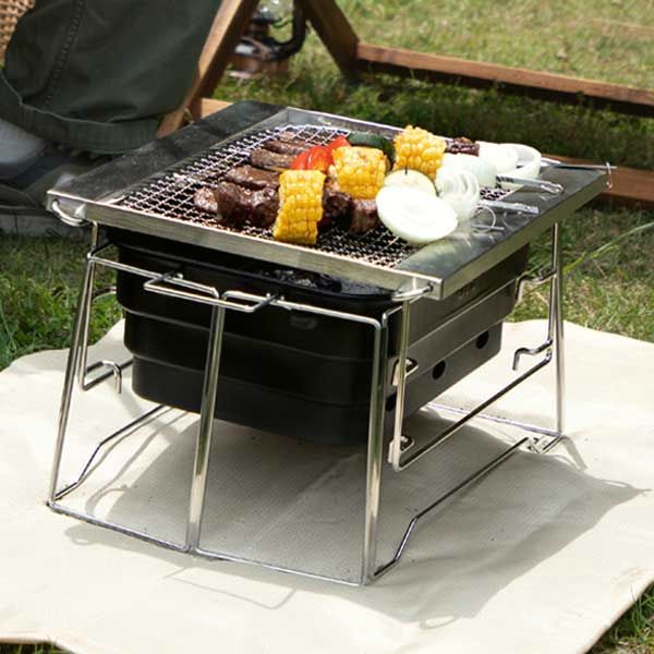 Coleman バーベキューコンロ 焚き火台 ステンレス 折りたたみ コンパクト バーベキューコンロ 焚き火台 コンパクト Bbq コンロ折りたたみ 焚き火