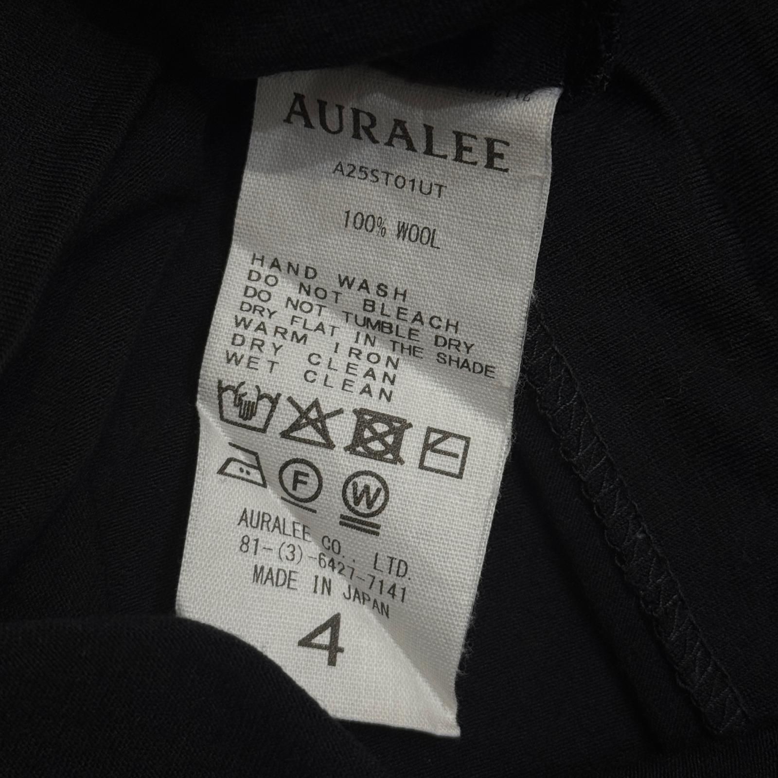 参考上代24200円 AURALEE 25SS SUPER SOFT WOOL JERSEY TEE スーパー 