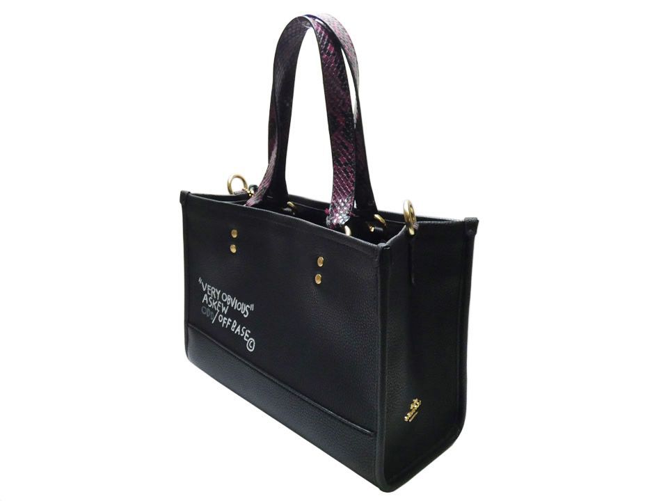 中古A】コーチ COACH レザー バスキアコラボ 2WAY トートバッグ