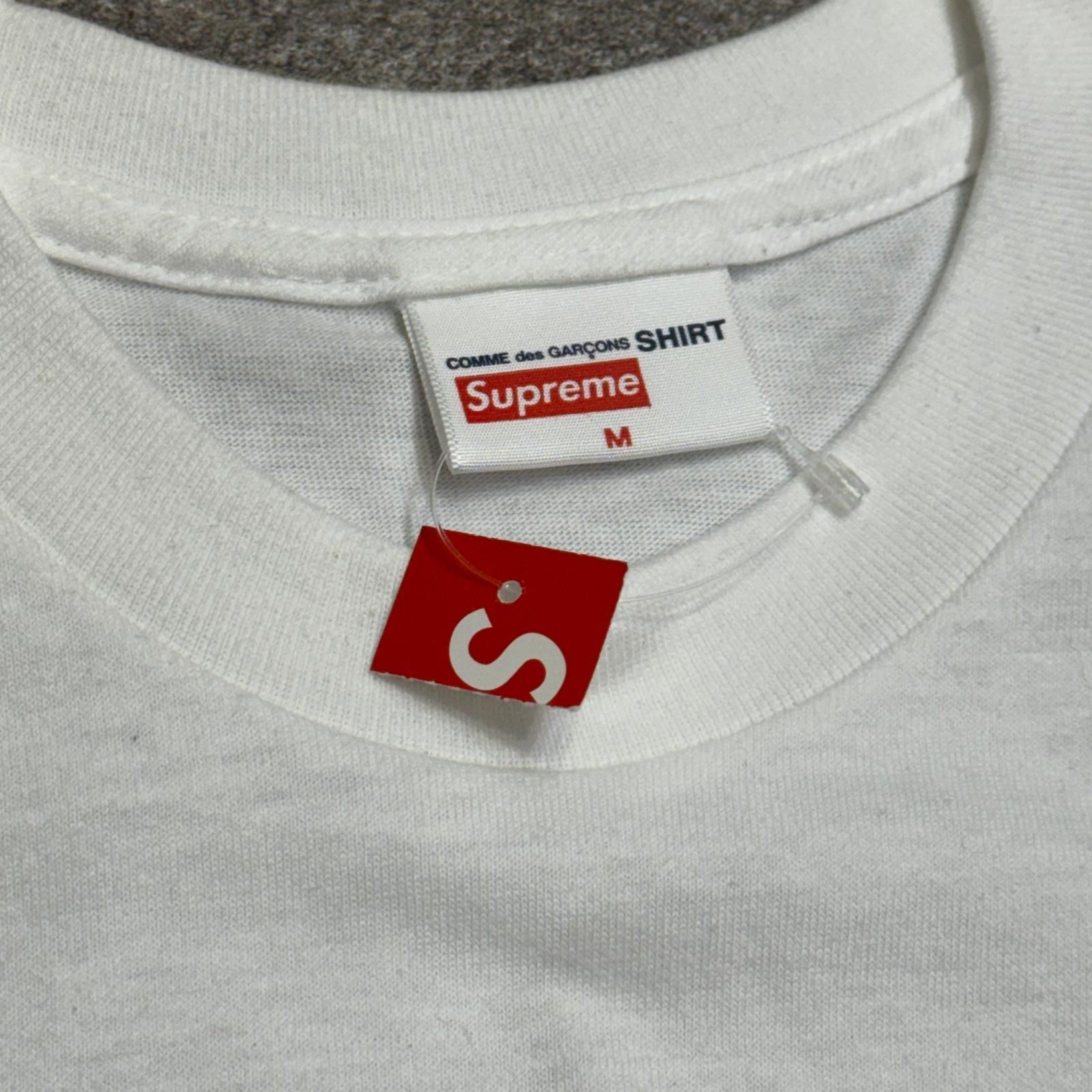 未使用 Supreme × COMME des GARCONS SHIRT 17SS Box Logo Tee 