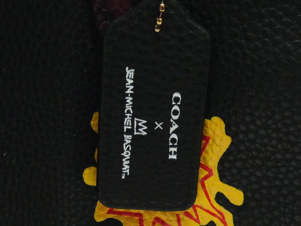 中古A】コーチ COACH レザー バスキアコラボ 2WAY トートバッグ