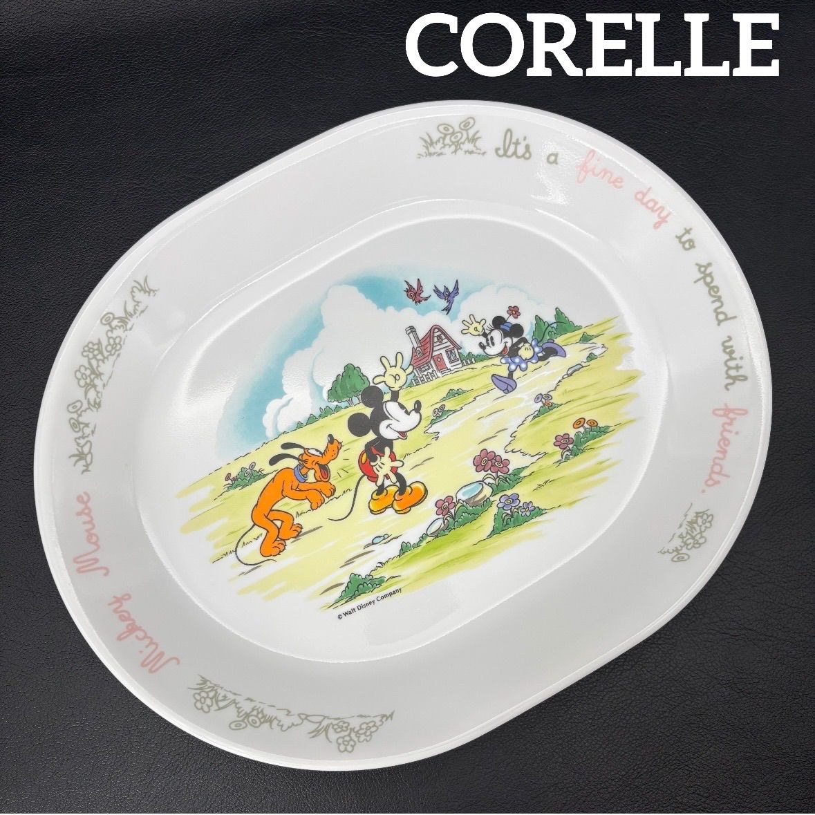 CORELLE】コレール ディズニー オーバルプレート / 希少品 Disney 楕円