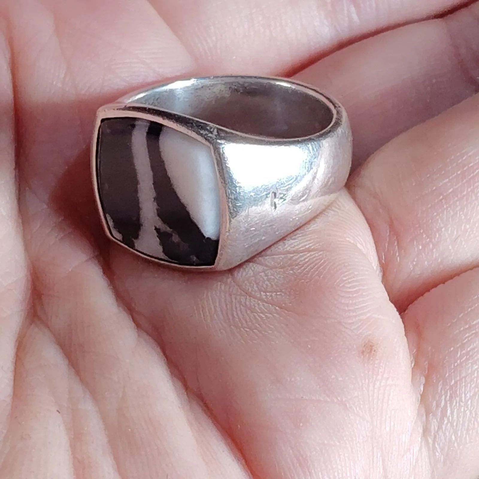 TOM WOOD Cushion Zebra Ring クッションゼブラロジウムリング 19号