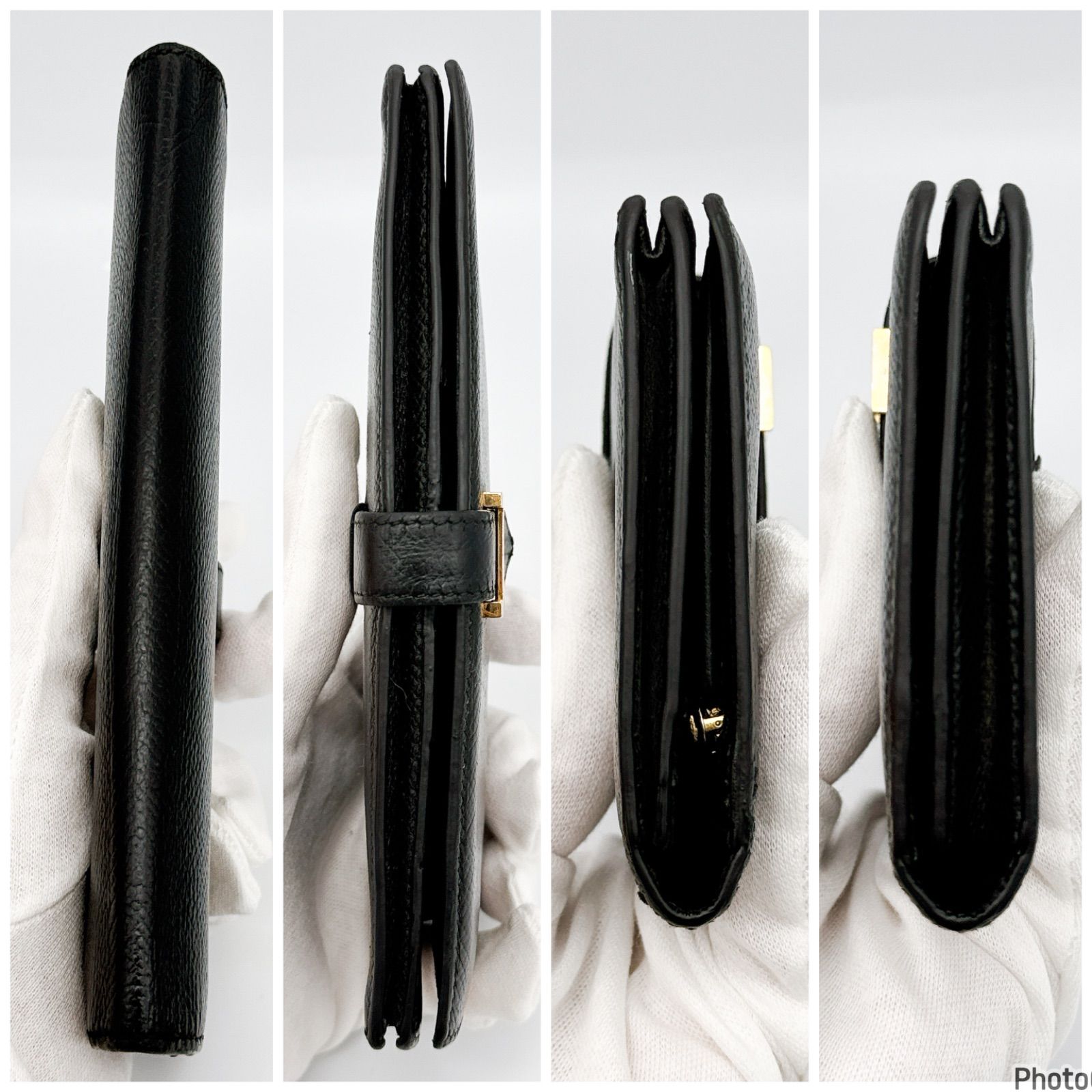エルメス✨ベアン✨スフレ✨ブラック✨二つ折り 長財布 エプソン