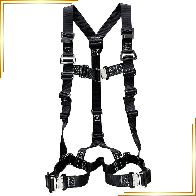 【新品】 【ポリマーギア】 3PHNW-BL-M 墜落制止用器具 ハーネス型安全帯 Mサイズ ワンタッチ着脱式フルハーネス 職人仕様 ブラック 1