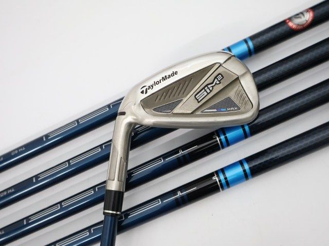 中古】 左用 テーラーメイド SIM2 MAX アイアン TENSEI BLUE TM60(JP