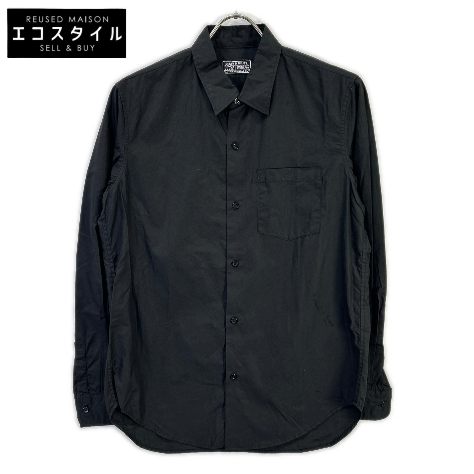 HYSTERIC GLAMOUR 長袖シャツ ブラック HYSTERIC GLAMOUR ヒステリックグラマー 02213AH09 ブラック TYPE LOGO