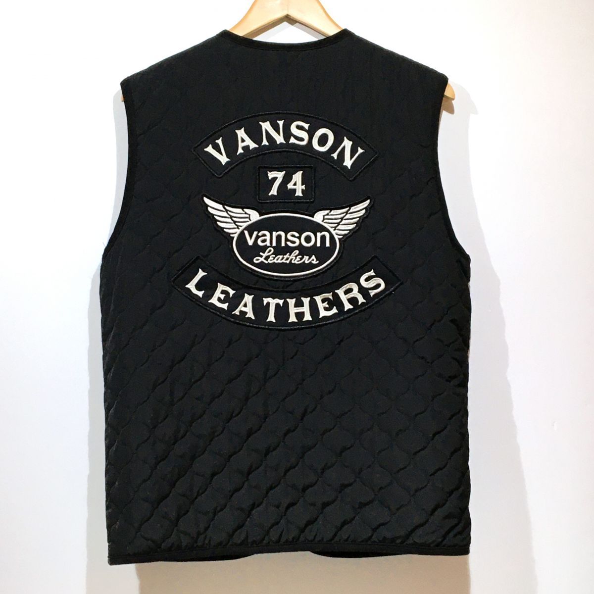 VANSON バンソン キルティングベスト XLサイズ トップス ※中古 【津山