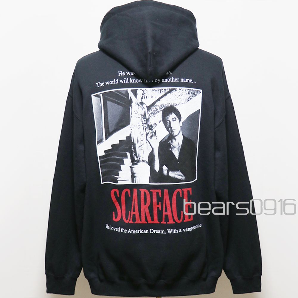 スカーフェイス】パーカー メンズ L XL 新品 黒 映画オフィシャル