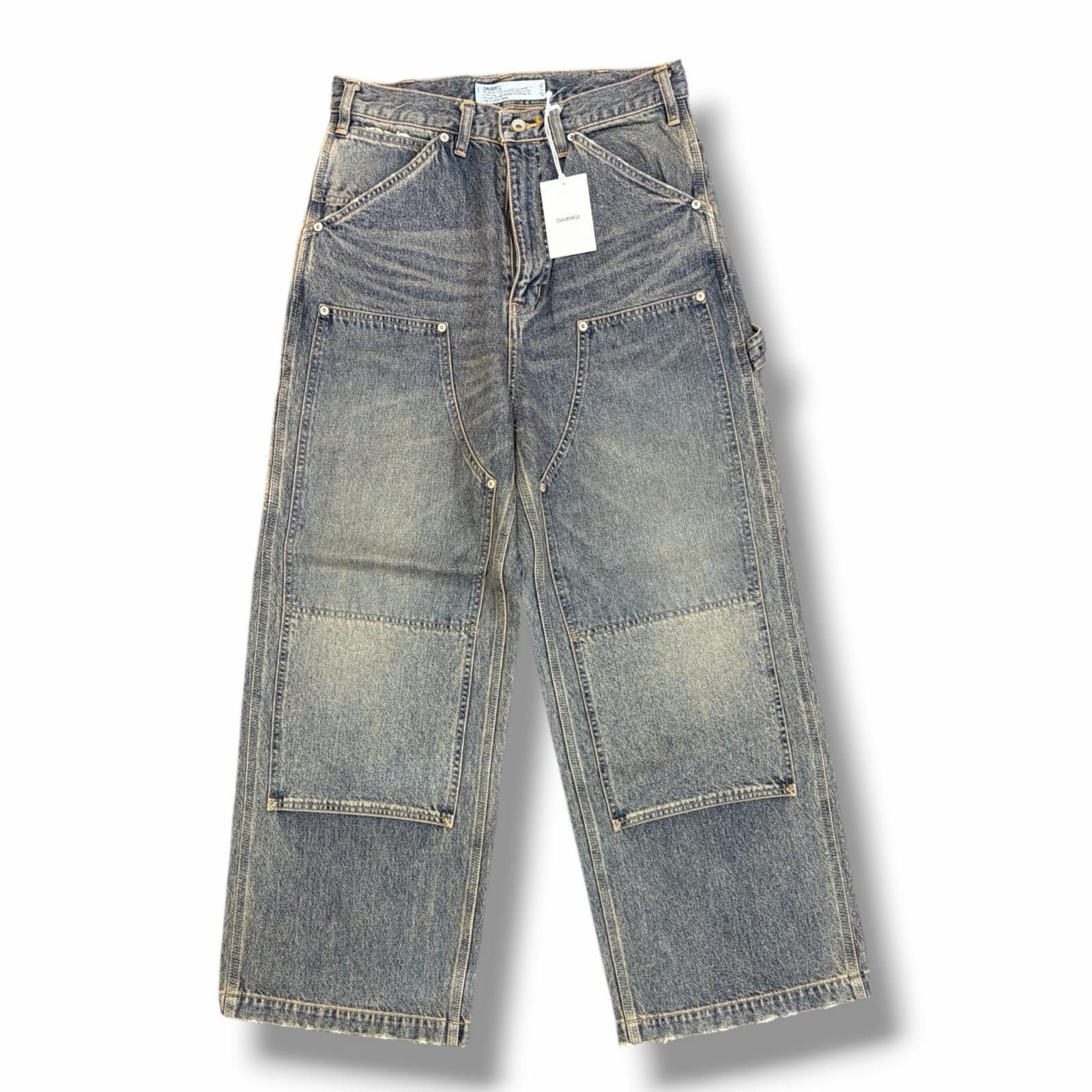 参考上代55000円 未使用 DAIRIKU 25AW Vintage Washed Painter Denim 