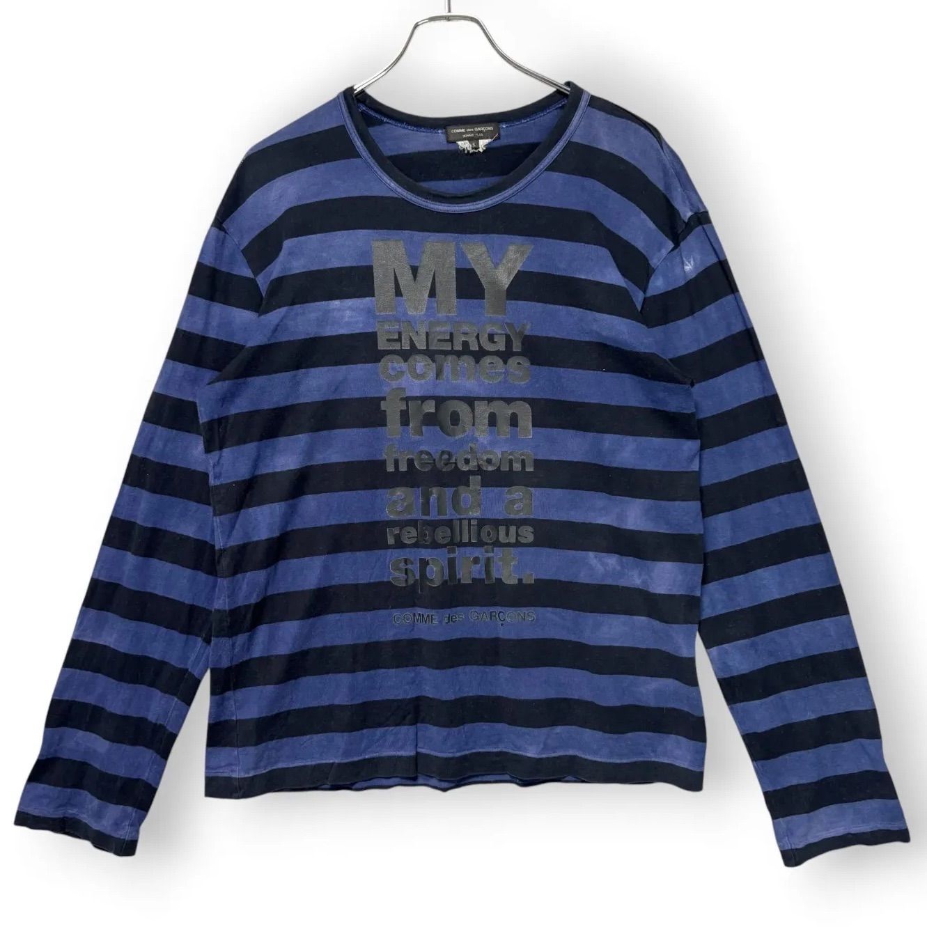 コムデギャルソンオムプリュス plus ボーダーカットソー　ロンT コムデギャルソンオムプリュス COMME des GARCONS HOMME PLUS 日本製