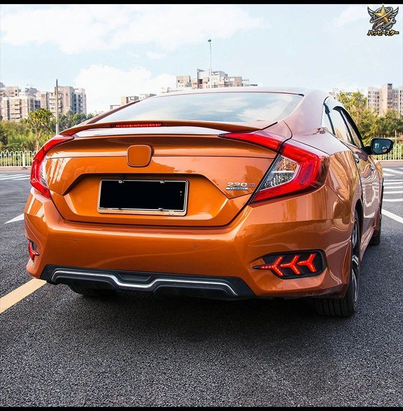 16 シビック テールスポイラー 素材車 リアウイング 無色カラー リア