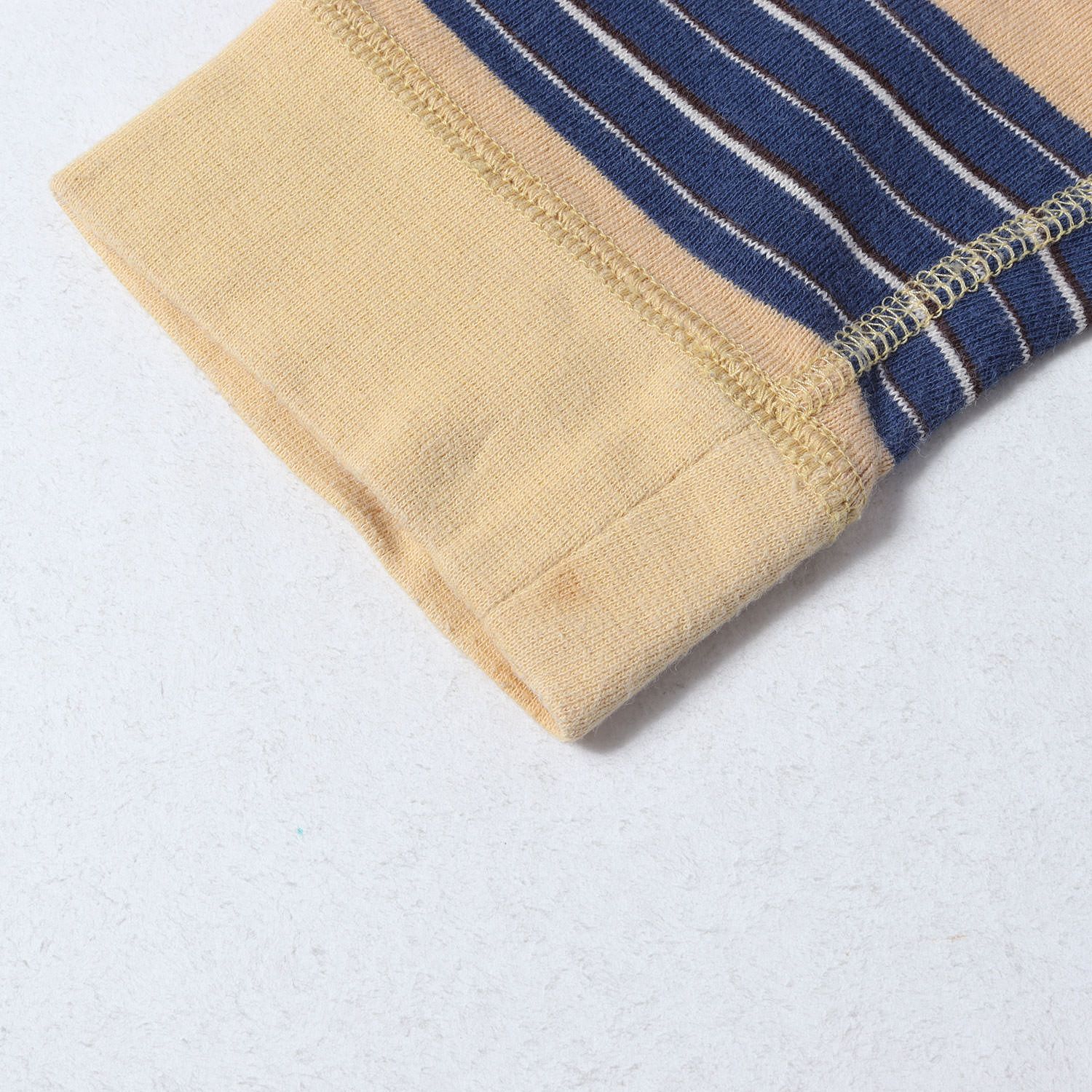 visvim ビズビム パーカー ベージュ ブルー サイズ:2 | ボーダー