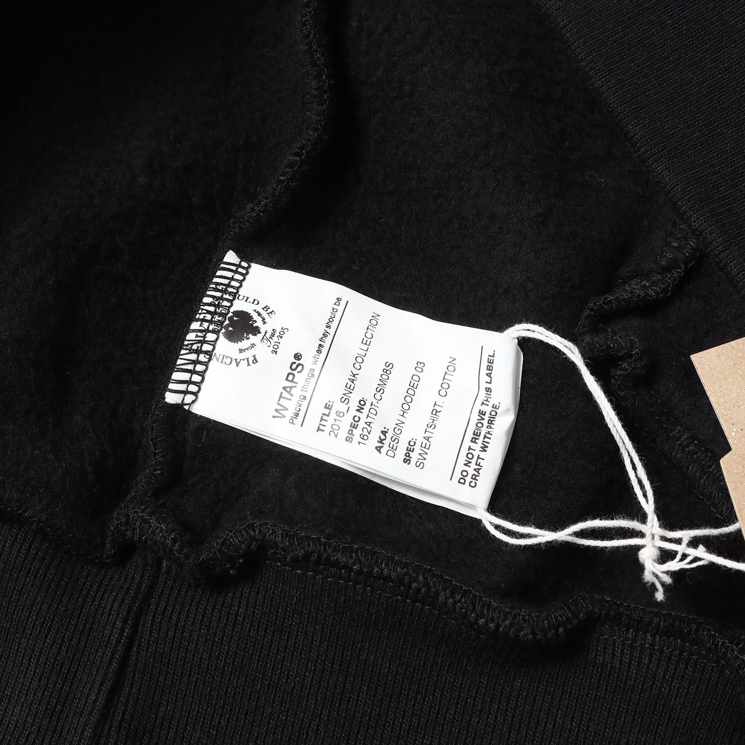 新品】WTAPS ダブルタップス パーカー ブラック 黒 サイズ:S | クロス