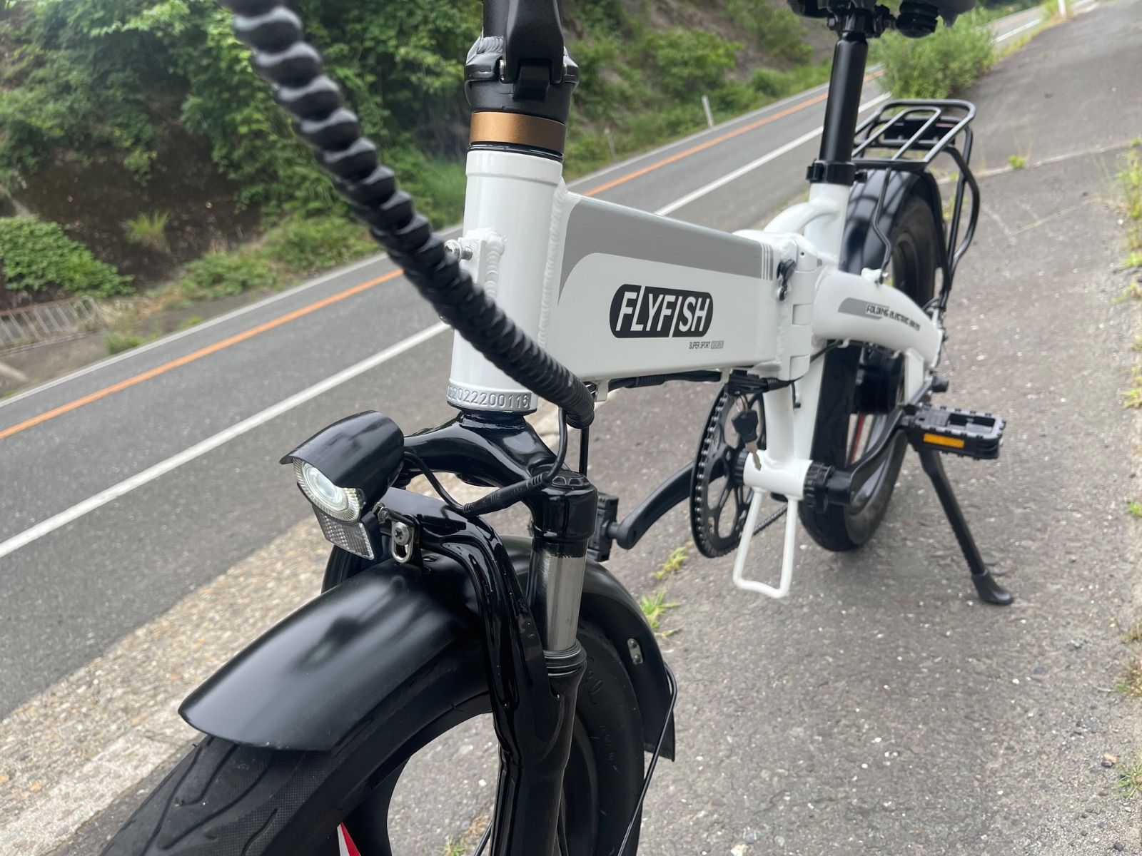 0409【動作確認済】送料無料 FLYFISH ディスク式 MTB 折り畳み電動