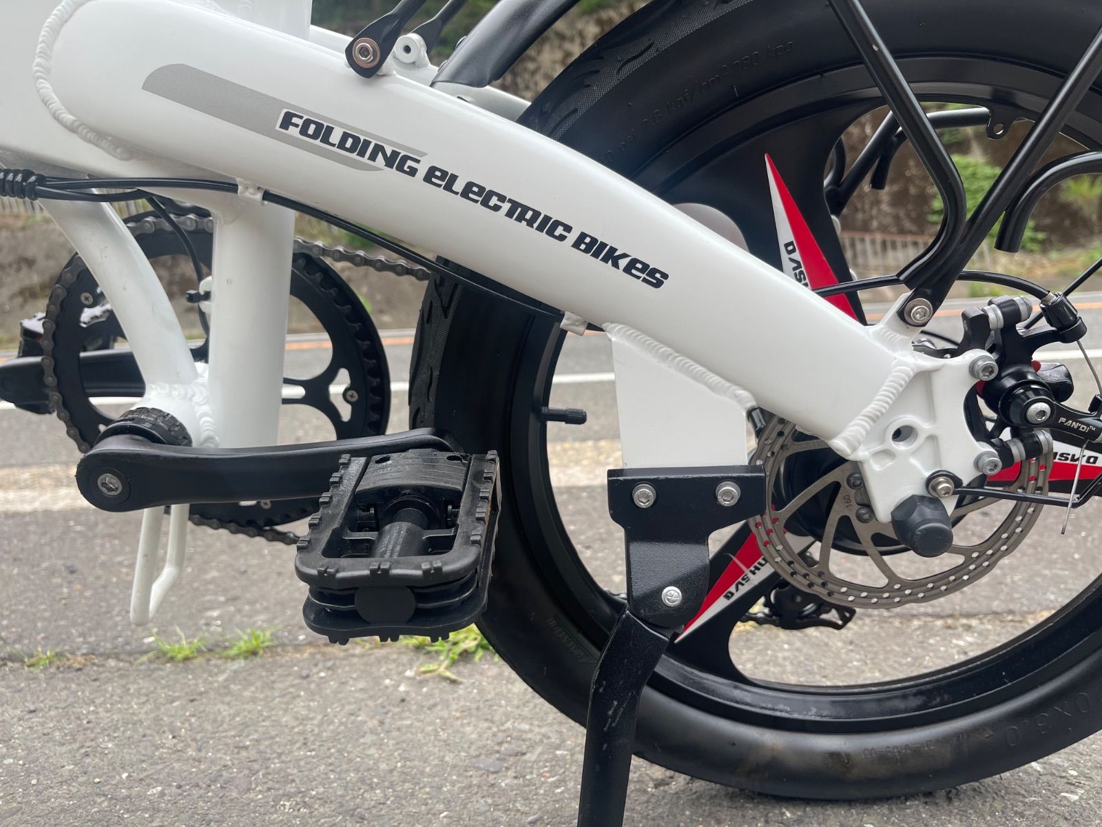 0409【動作確認済】送料無料 FLYFISH ディスク式 MTB 折り畳み電動 