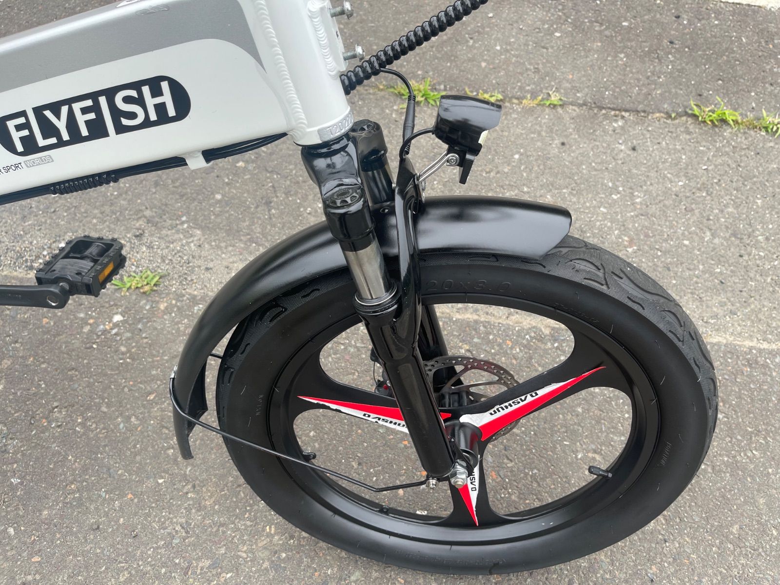 0409【動作確認済】送料無料 FLYFISH ディスク式 MTB 折り畳み電動