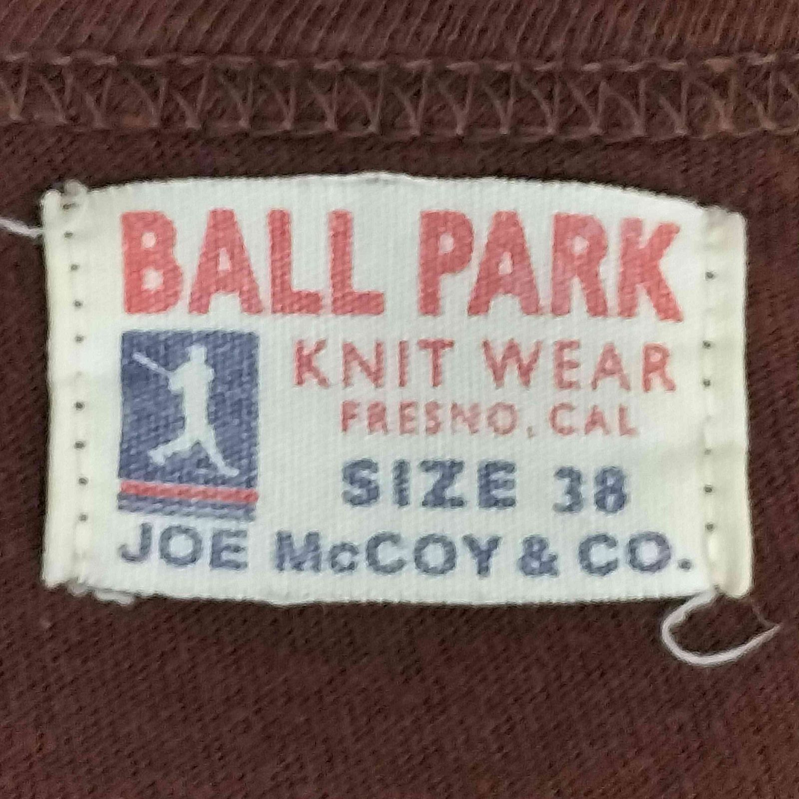 ジョーマッコイ JOE McCOY BALL PARK 両面プリント S/S クルーネック T 
