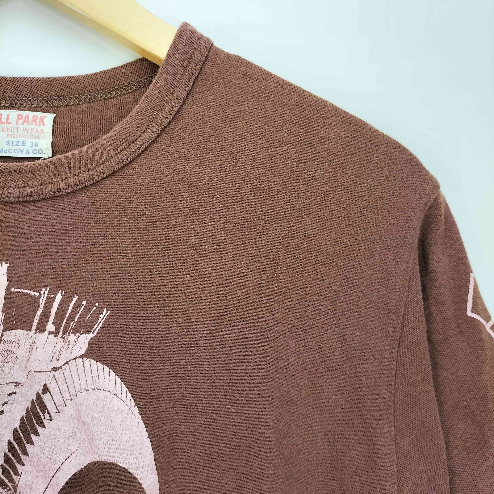 ジョーマッコイ JOE McCOY BALL PARK 両面プリント S/S クルーネック T 