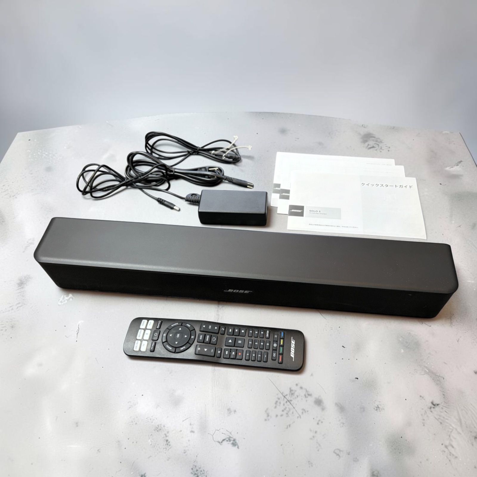 BOSE Solo 5 TV Sound System サウンドバー 418775 リモコン付