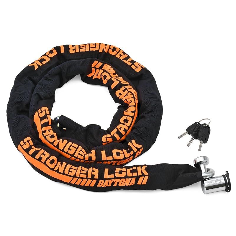 【迅速発送】デイトナ(Daytona) バイク チェーンロック φ12mmスチール合金製 ディスクロック対応 LEDライト付き鍵 ストロンガーチェーンロック 2.0m 0 9,339円
