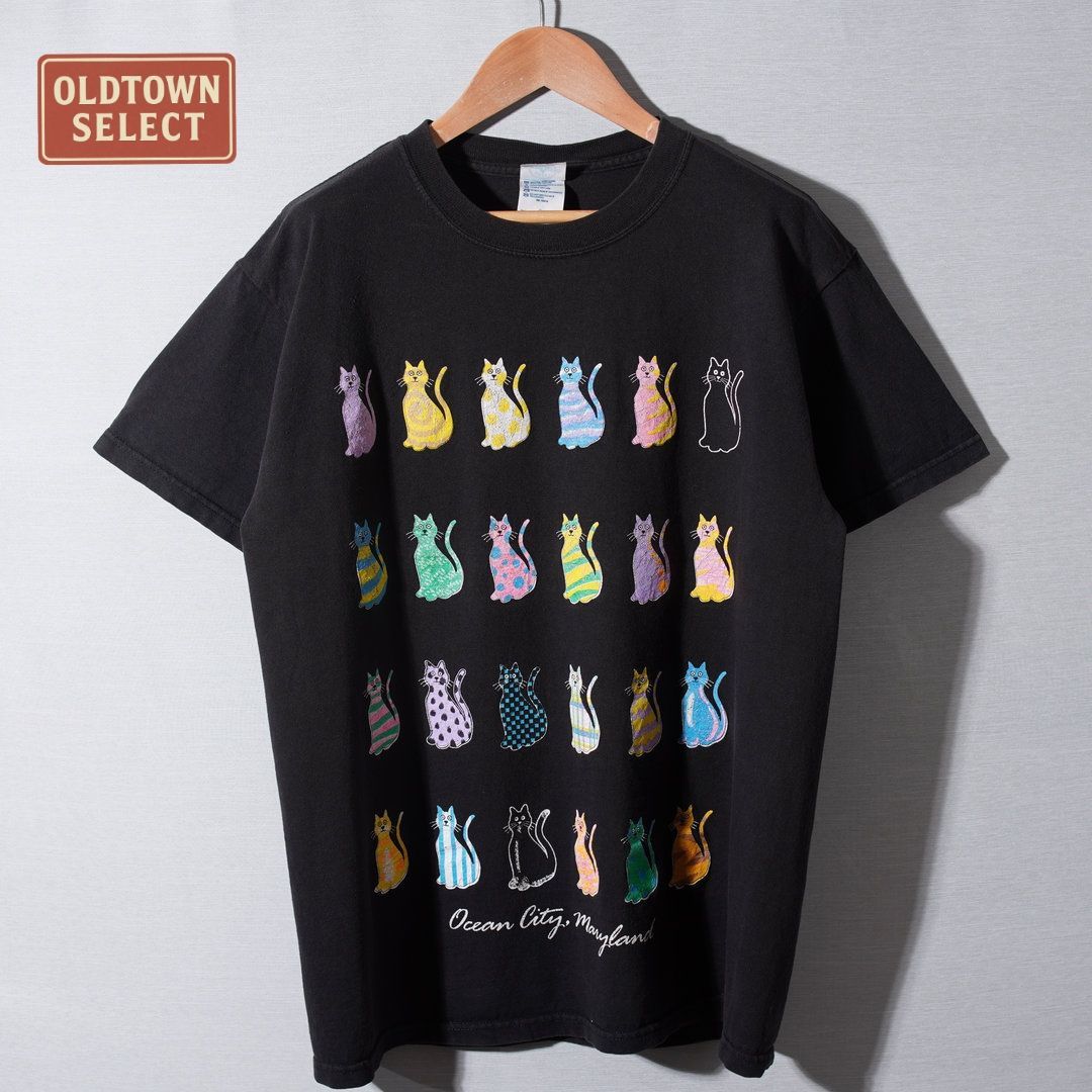 90s アニマル Tシャツ M ブラック US企画 デルタ DELTA ヴィンテージ