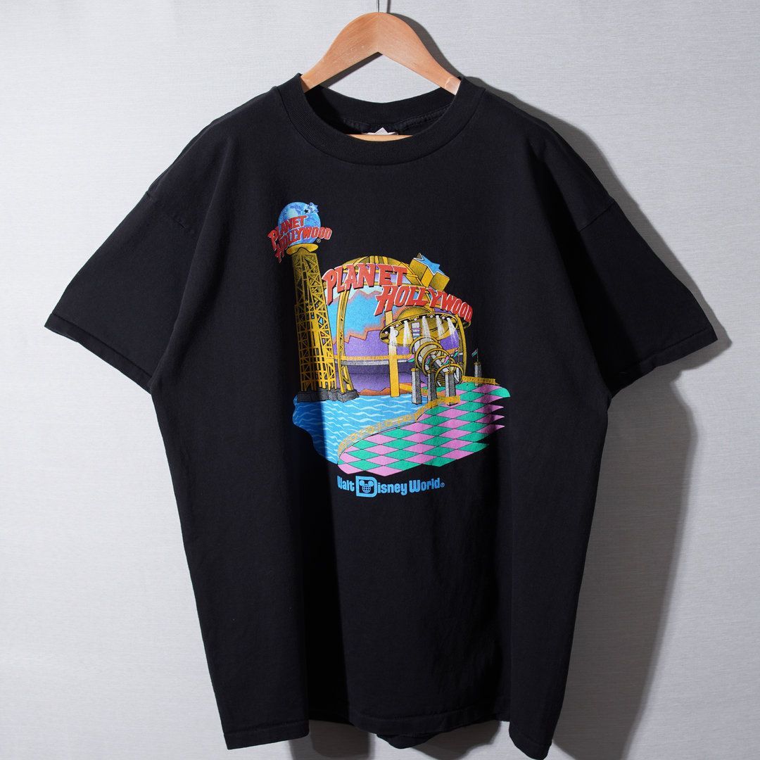 美品 90s USA製 ディズニー × プラネットハリウッド Tシャツ XL
