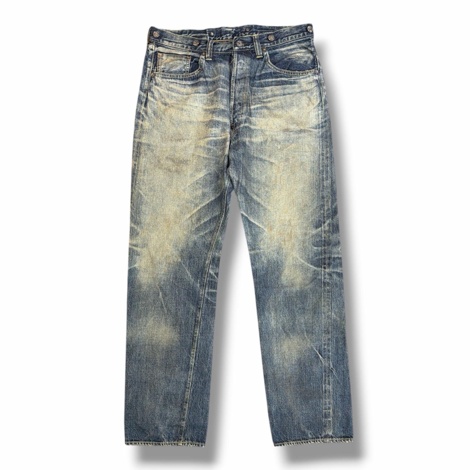 参考上代99,000円 未使用 SAINT MICHAEL BB_DENIM PNT/5PKTS DAMAGE