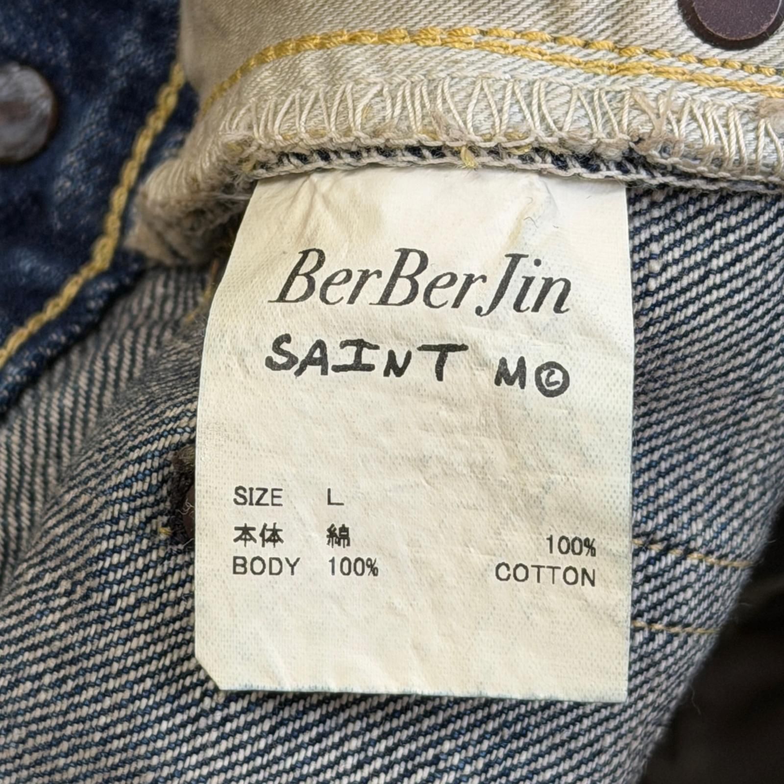 参考上代99,000円 未使用 SAINT MICHAEL BB_DENIM PNT/5PKTS DAMAGE