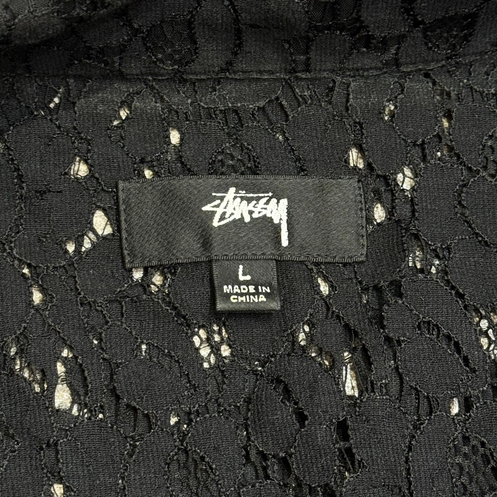 STUSSY 21SS Floral Pattern Lace フローラルパターンレースシャツ