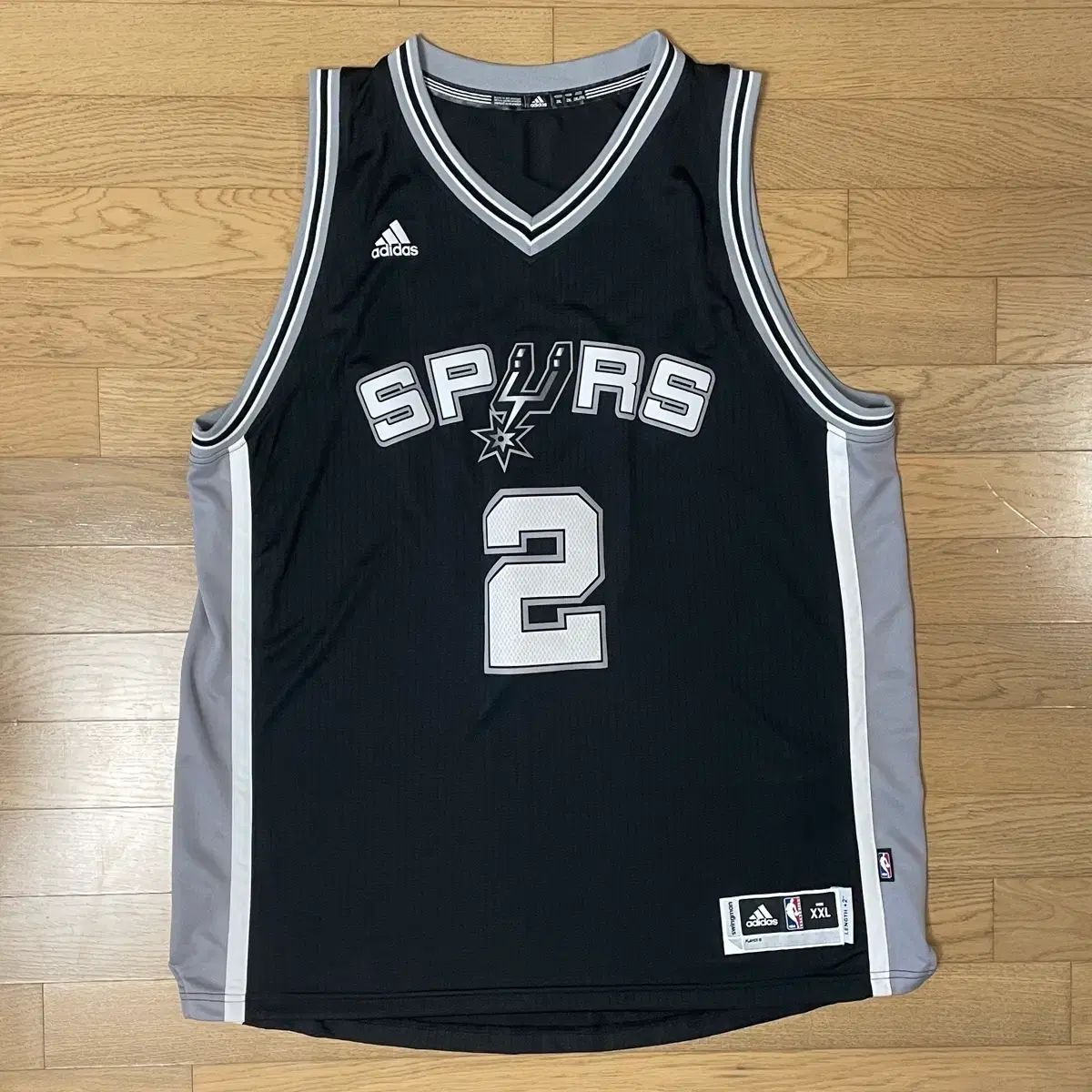 2XL / adidas NBA サンアントニオ・スパーズ バスケット ジャージ #2 レナード