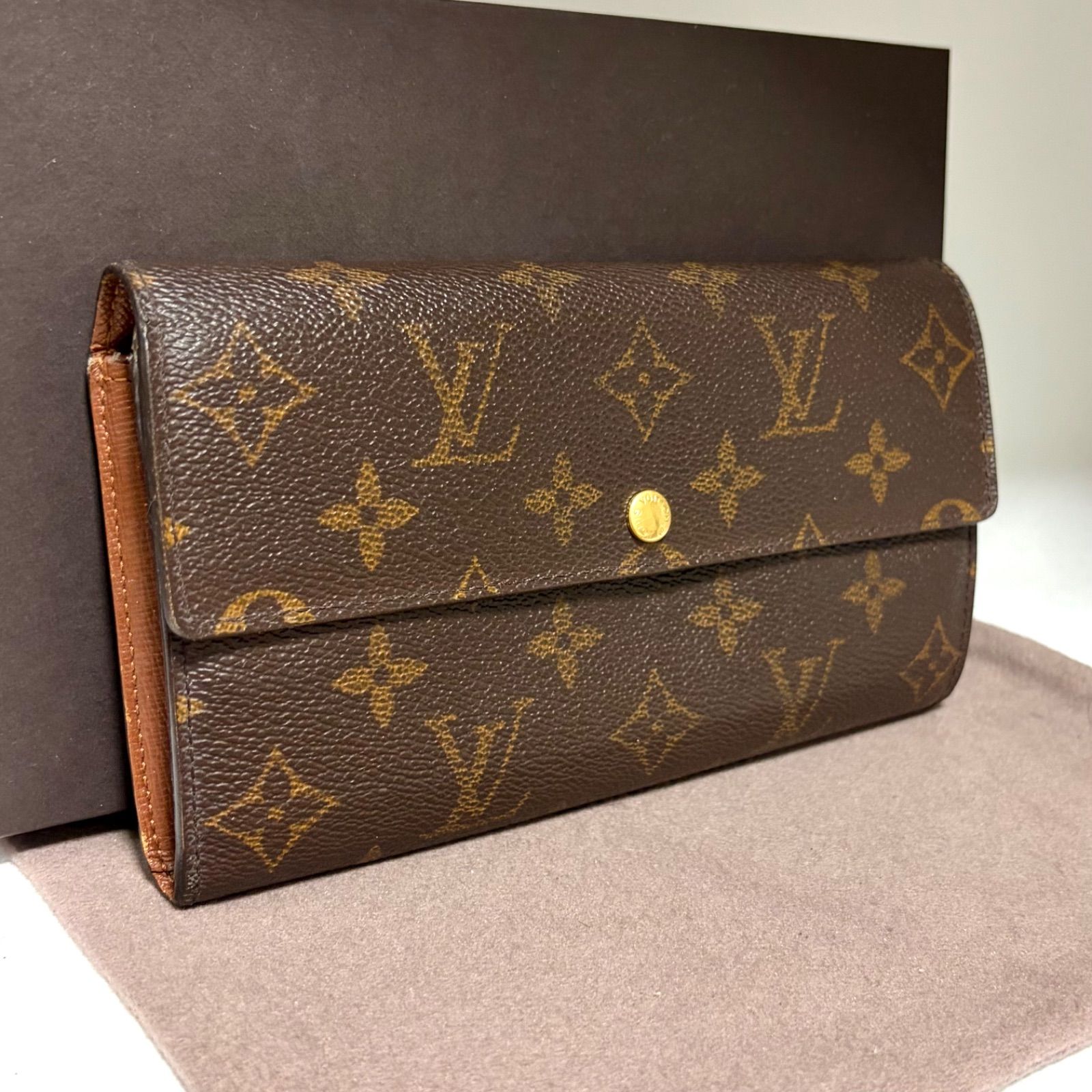 ルイ ヴィトン 財布 二 つ折り モノグラム LOUIS VUITTON ルイ