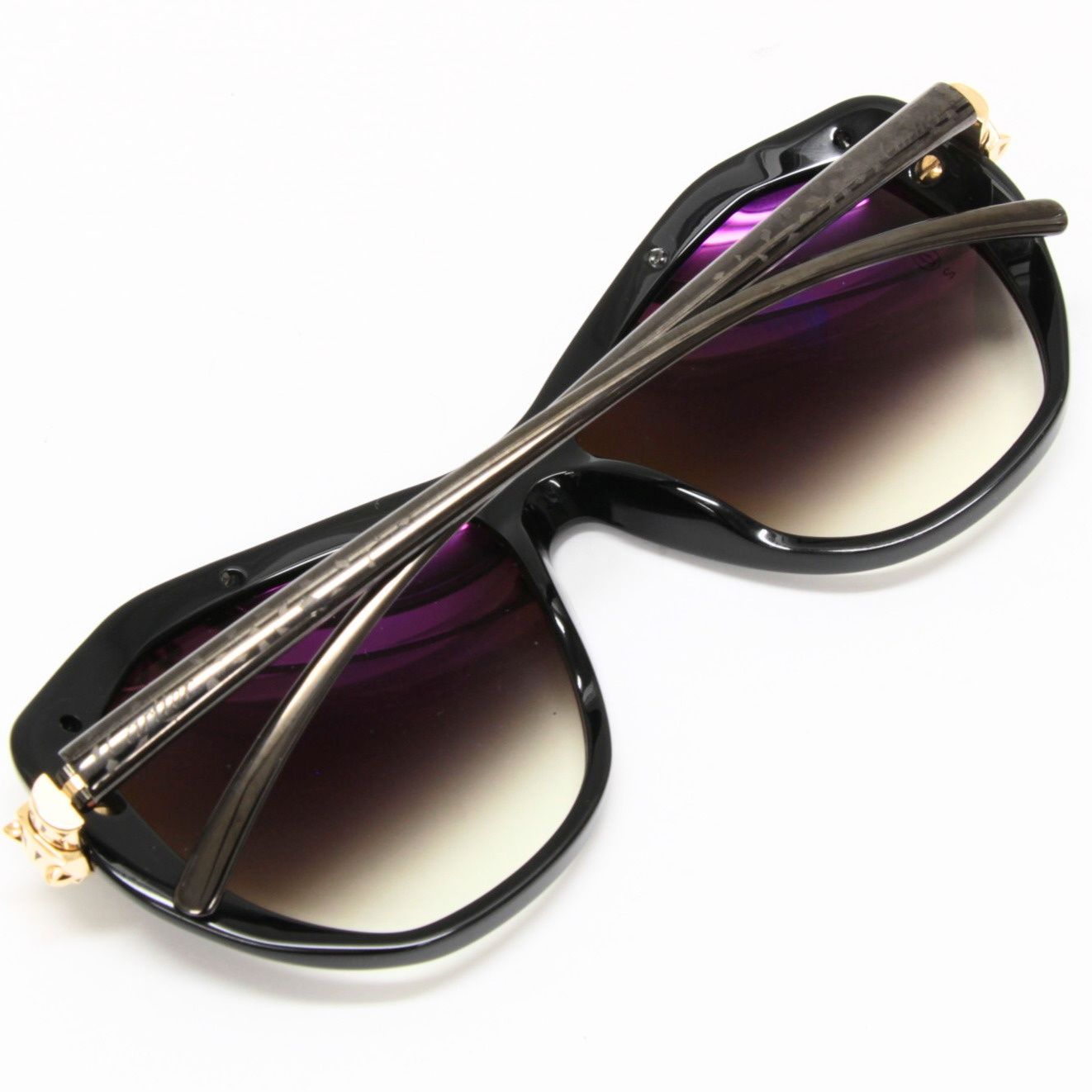 カルティエ Cartier サングラス パンテール 黒×ゴールド 【75215 