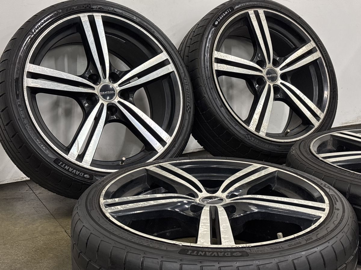 ノア ヴォクシー等に】Laffite SK-W 18in 7.5J +38 PCD114.3 DAVANTI 