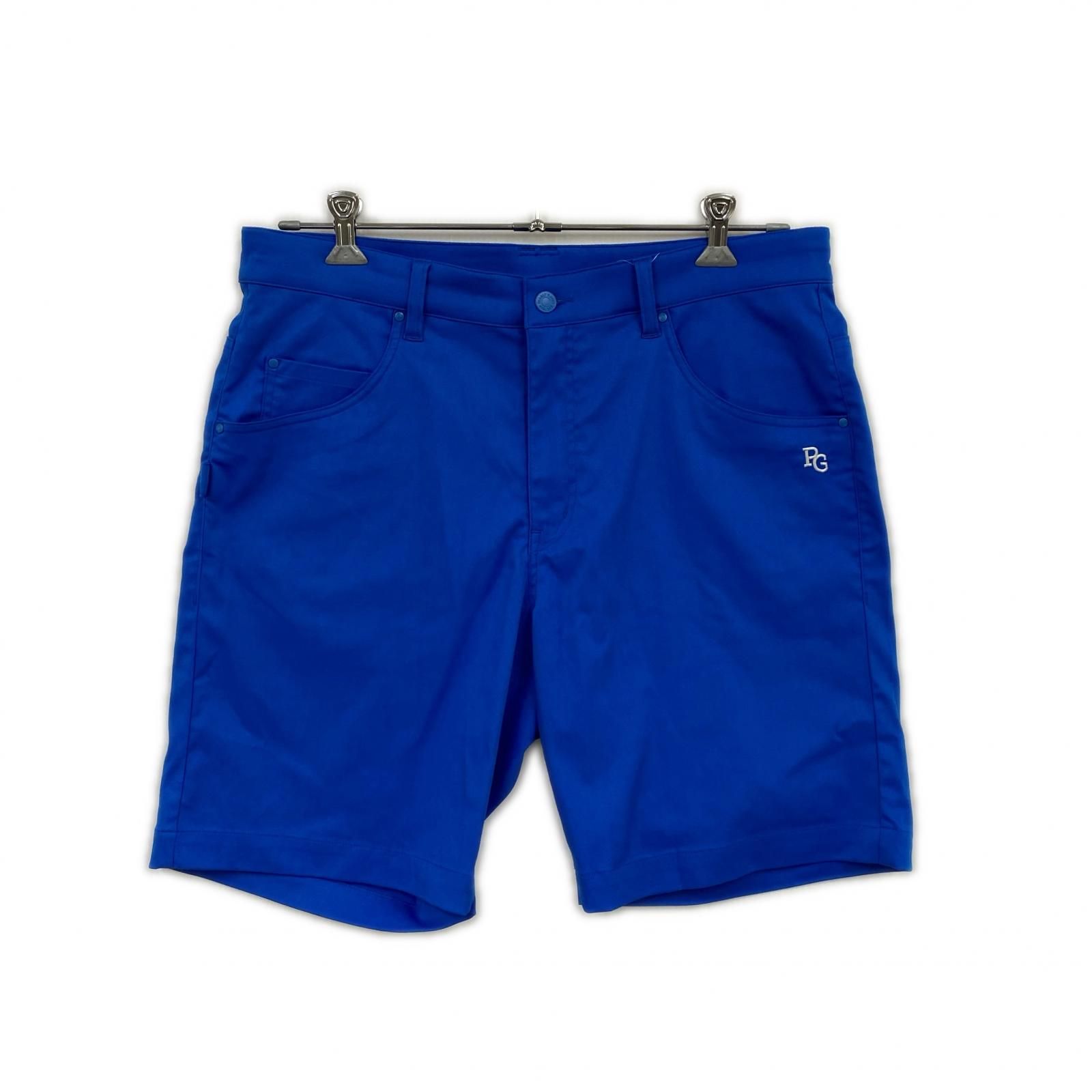 中古 メンズ パーリーゲイツ PEARLY GATES ハーフパンツ 6(LL) ブルー ロゴ刺しゅう ストレッチ