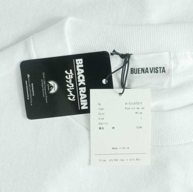 ブエナビスタ BUENA VISTA Black rain tee dos 高倉健 プリントTシャツ
