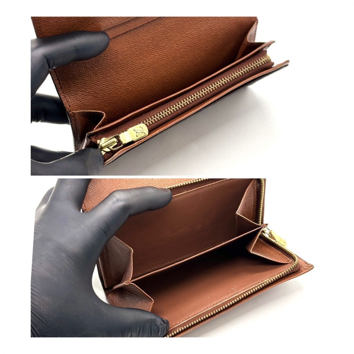 手元に宿る余裕】 LOUIS VUITTON モノグラム トレゾール L字ファスナー