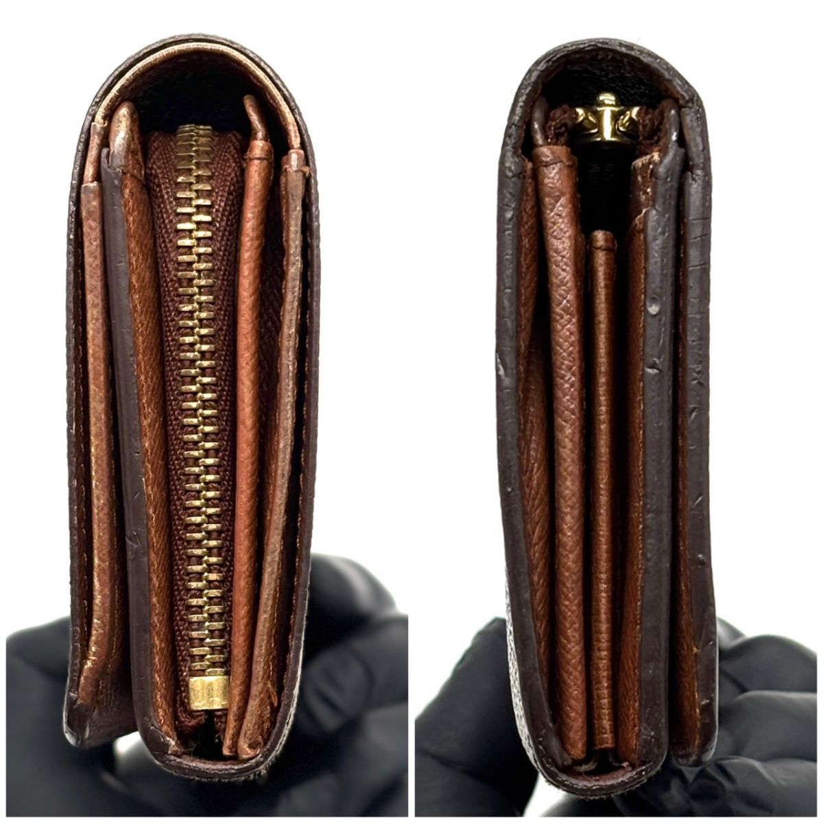 手元に宿る余裕】 LOUIS VUITTON モノグラム トレゾール L字ファスナー