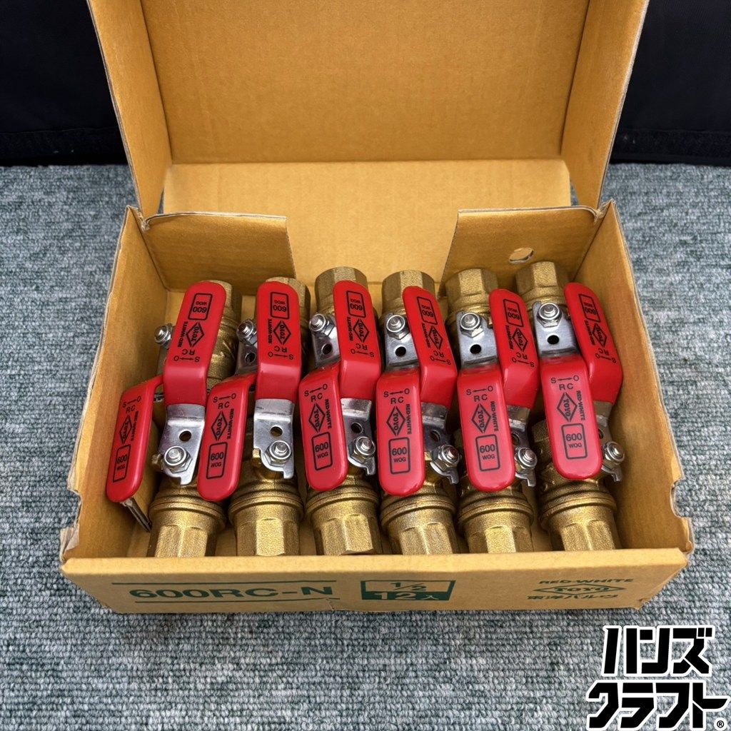 ◎【未使用品】 東洋バルブ 600RC-N 1/2 12個入り 黄銅ボール フルボア TOYO 東洋バルヴ 【未使用/新古品】